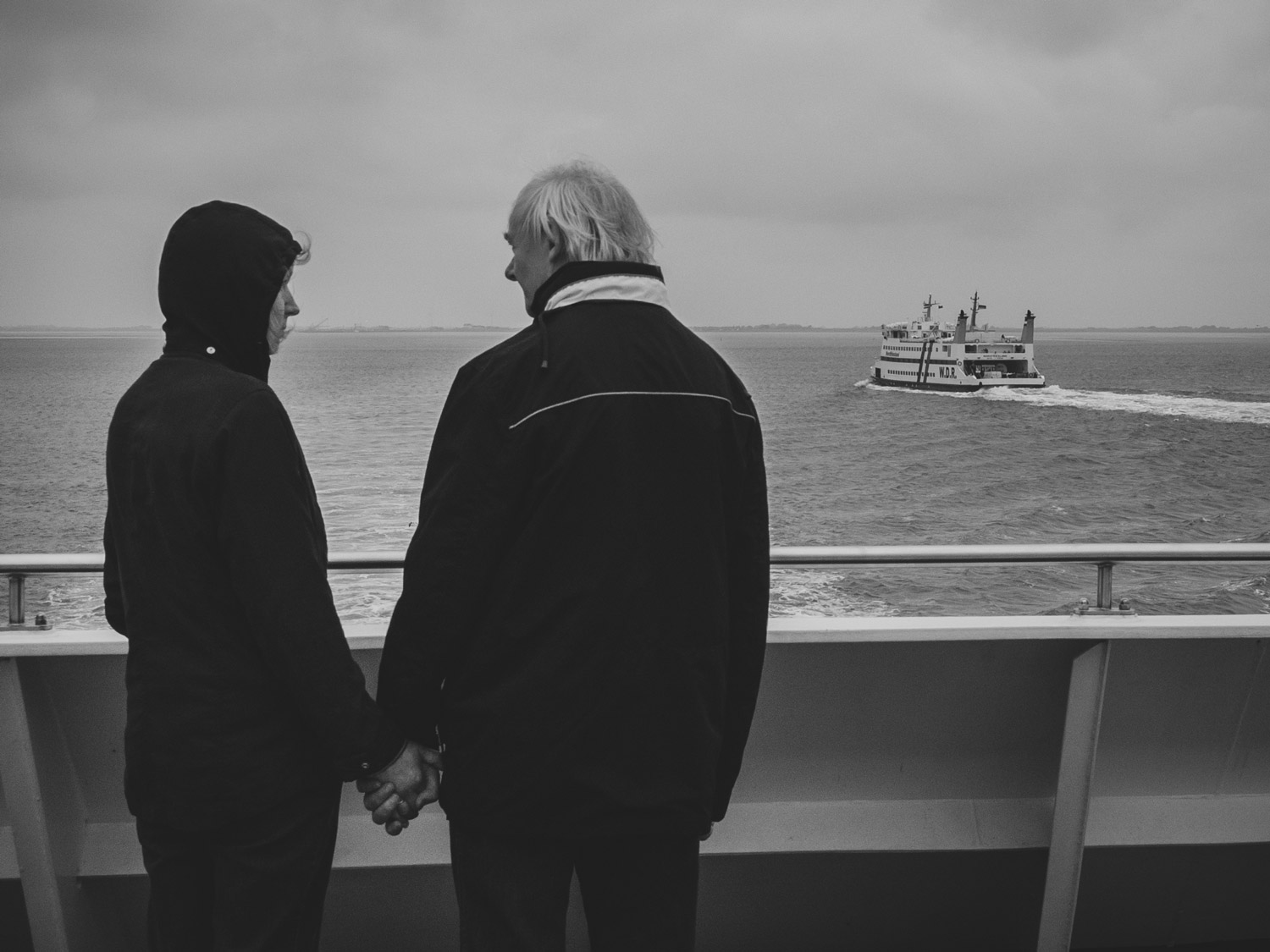 Couple on ferry